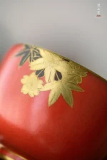 Hawthorn Red Maple Leaf Medallion Flower Arhat Cup (Single Cup) - Image 5