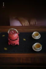 Hawthorn Red Plain Three-legged Alcohol Stove - Image 2