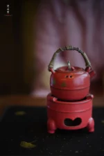 Hawthorn Red Plain Three-legged Alcohol Stove - Image 3