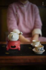 Hawthorn Red Plain Three-legged Alcohol Stove - Image 4