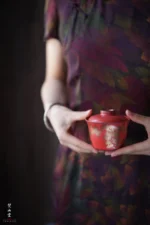 Hawthorn Red Rock Clay Golden Pine Gaiwan - Image 7