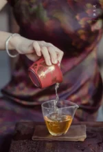 Hawthorn Red Rock Clay Golden Pine Gaiwan - Image 8