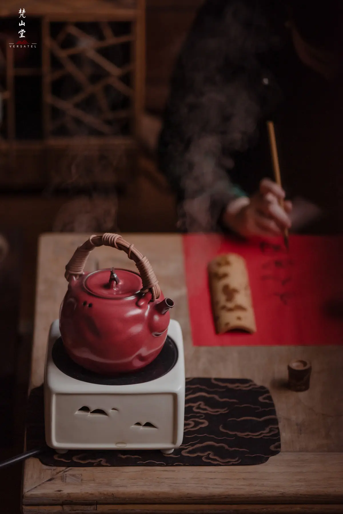 Hawthorn Red Rock Clay Listening Cloud Teapot - Image 8