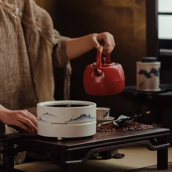Hawthorn Red Rock Clay Octagonal Teapot