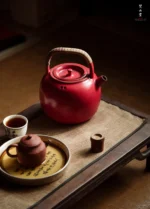 Hawthorn Red Rock Clay Singing Spring Teapot - Image 3
