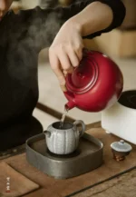 Hawthorn Red Rock Clay Singing Spring Teapot - Image 4