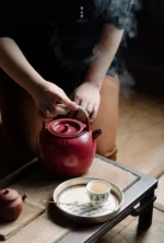 Hawthorn Red Rock Clay Singing Spring Teapot - Image 5