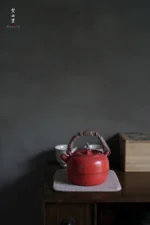 Hawthorn Red Rock Clay Waist-line Apple Teapot - Image 2