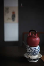 Hawthorn Red Small Wujing Handle Teapot - Image 4