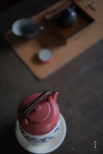 Hawthorn Red Small Wujing Handle Teapot - Image 6
