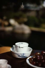 Orchid Poetry Straight Mouth Hand-made Teapot Stand - Image 5