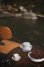 Orchid Poetry Straight Mouth Hand-made Teapot Stand - Image 12