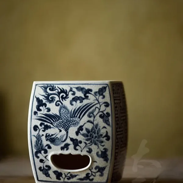 Phoenix Pattern Square Charcoal Stove