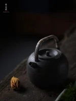 Raw Ore Aged Rock Clay Singing Spring Teapot - Image 3