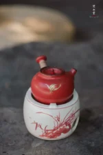 Red Orchid Round Belly Alcohol Stove