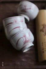 Red Orchid Small Golden Bell Cup (Set of 4 Cups) - Image 2