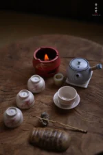 Red Orchid Small Golden Bell Cup (Set of 4 Cups) - Image 5