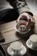 Seven Bowls Tea Poem Cup (Set of 4 Cups) - Image 8