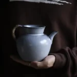 Soda Glaze Aged Rock Clay Fortune Water Pitcher