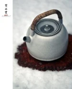 Soda Glaze Aged Rock Clay Singing Spring Teapot - Image 2