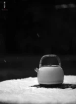 Soda Glaze Aged Rock Clay Singing Spring Teapot - Image 10