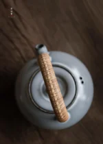 Soda Glaze Aged Rock Clay Yurong Teapot - Image 5