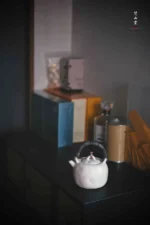 Soda Glaze Bamboo Leaf Lid Lifting Handle Teapot - Image 12