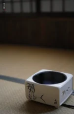 Soda Glaze Blue and White Bamboo Leaf Square Electric Ceramic Stove - Image 2