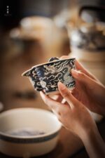 Soda Glaze Blue and White Dragon Infuser