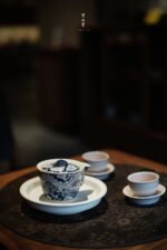 Soda Glaze Blue and White Dragon Infuser - Image 3