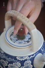 Soda Glaze Blue and White Dragon Wenqu Teapot - Image 6