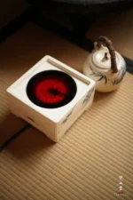 Soda Glaze Blue and White Pine Ming Style Square Electric Ceramic Stove