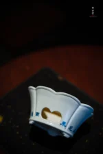 Soda Glaze Blue and White Poetry Flower Mouth Alcohol Stove