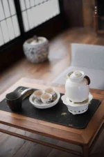 Soda Glaze Blue and White Poetry Flower Mouth Alcohol Stove - Image 5