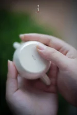 Soda Glaze Blue and White Poetry Hand-kneaded 8 Teapot - Image 10