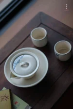 Soda Glaze Blue and White Poetry Straight Infuser - Image 5