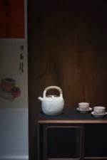 Soda Glaze First Snow Teapot - Image 2