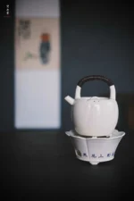 Soda Glaze First Snow Teapot - Image 5