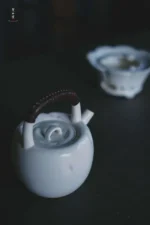 Soda Glaze First Snow Teapot - Image 6