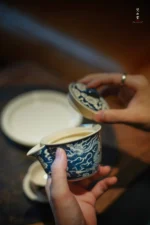 Soda Glaze Hand-made Flat Teapot Stand - Image 5