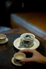 Soda Glaze Hand-made Flat Teapot Stand - Image 6