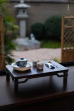 Soda Glaze Hand-made Flat Teapot Stand - Image 7