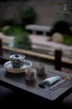 Soda Glaze Hand-made Flat Teapot Stand - Image 8