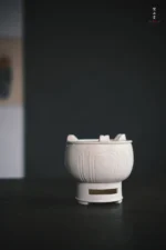 Soda Glaze Lotus Carving Split Carbon