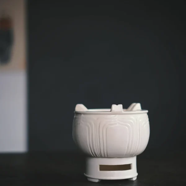 Soda Glaze Lotus Carving Split Carbon