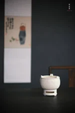 Soda Glaze Lotus Carving Split Carbon - Image 2