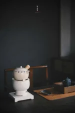 Soda Glaze Lotus Carving Split Carbon - Image 5