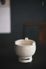 Soda Glaze Lotus Carving Split Carbon - Image 7