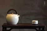 Soda Glaze Pale Moon Teapot - Image 5