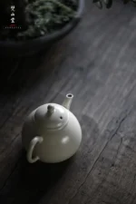 Soda Glaze Pear-shaped Small Teapot - Image 2